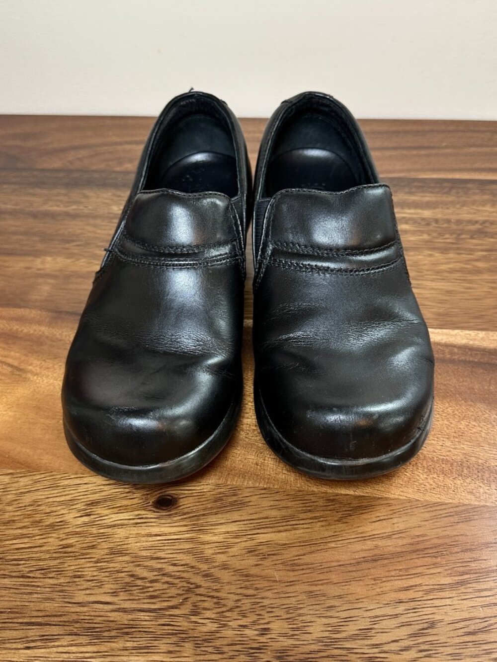 ARIAT Clogs Women's Black Leather Slip On Size 7B Sutter 10006805 Round Toe - Picture 4 of 9